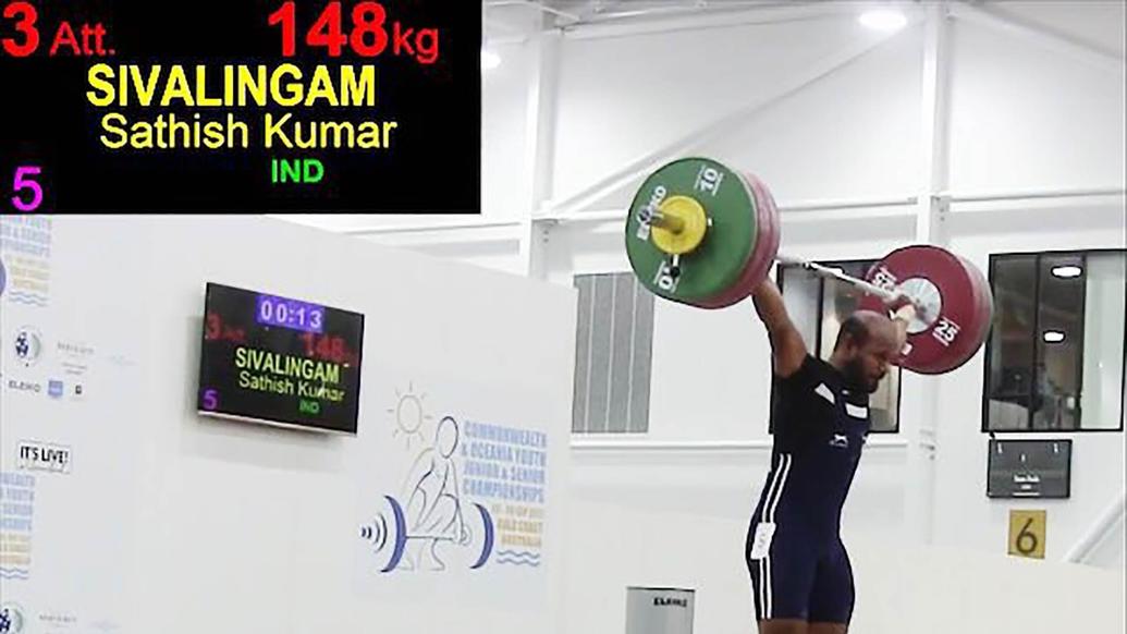 Indian weightlifter Sathish Kumar bags gold medal to qualify for 2018 Commonwealth Games